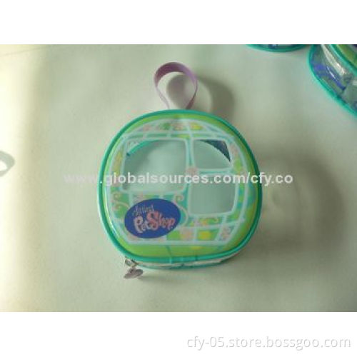 Wholesale Apple Shape Clear PVC Cosmetic Bag, OEM Service and Customer Logos Welcomed